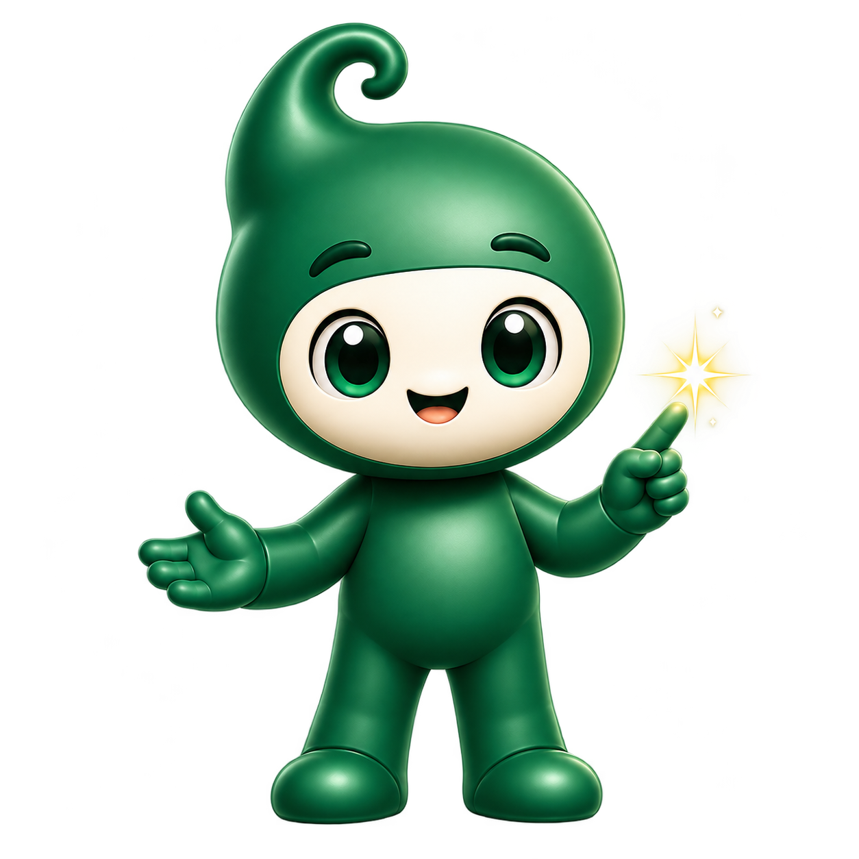 Demand Studios mascot with a megaphone
