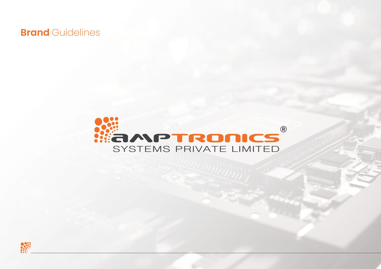 Amptronics brand guidelines cover