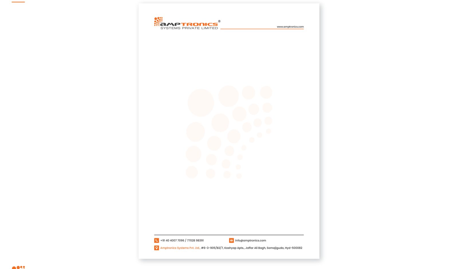 Amptronics Letterhead