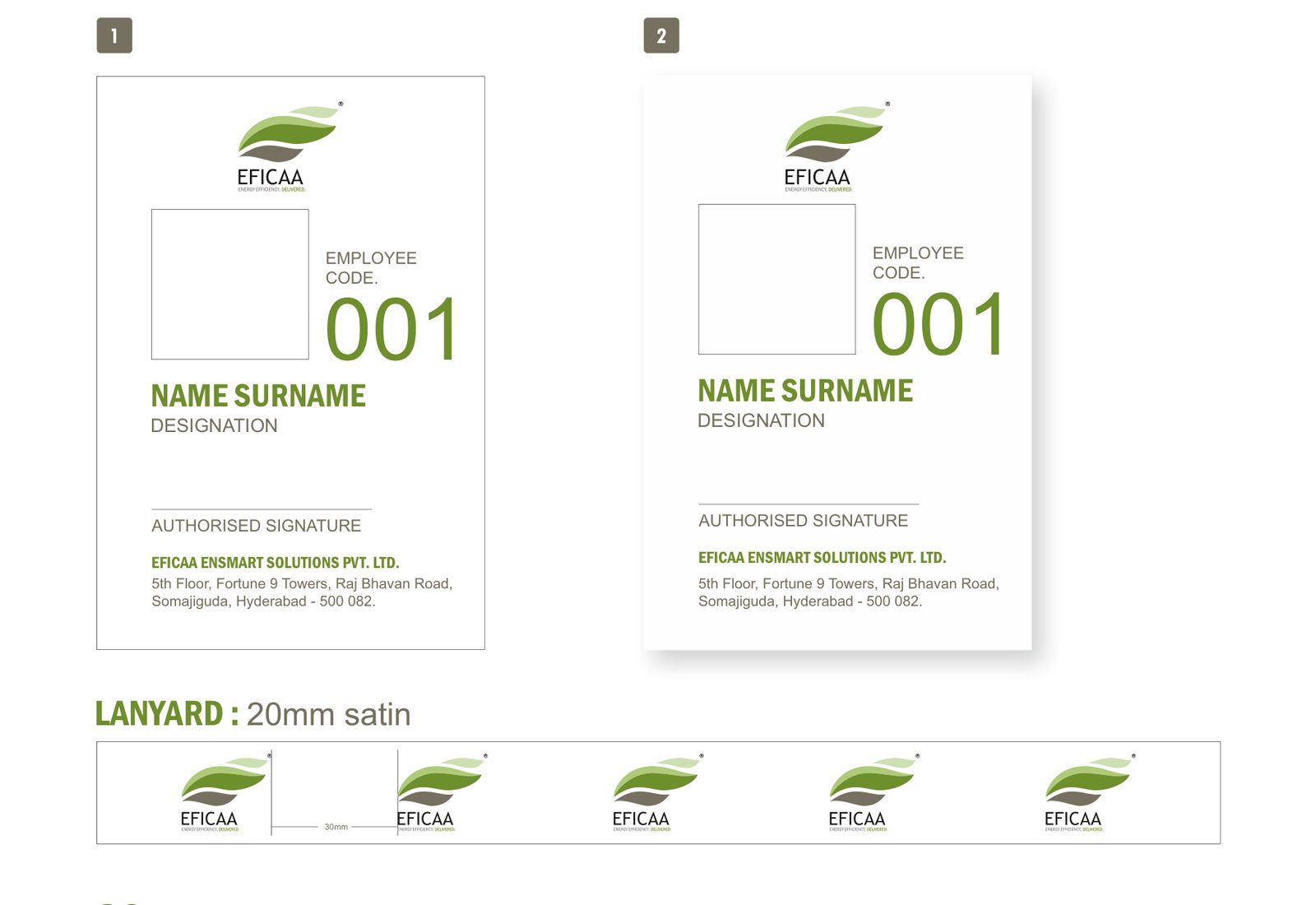 Eficaa ID card