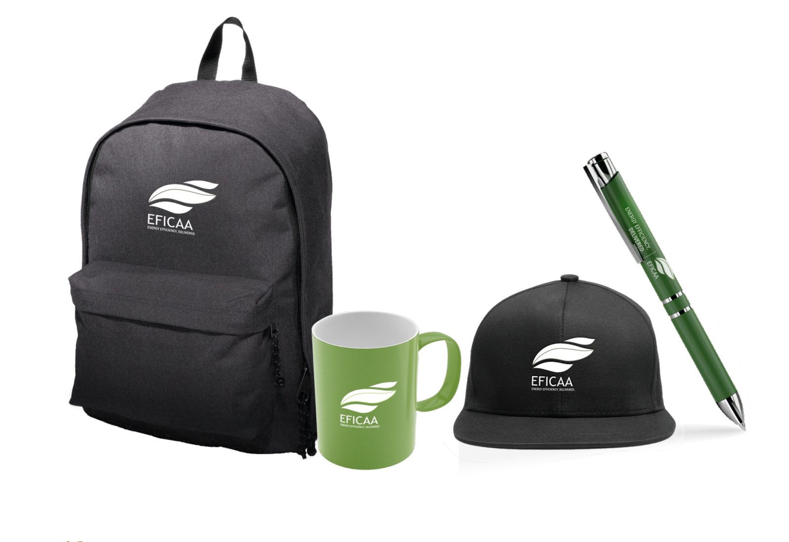 Eficaa Pen, bag, cap and mug