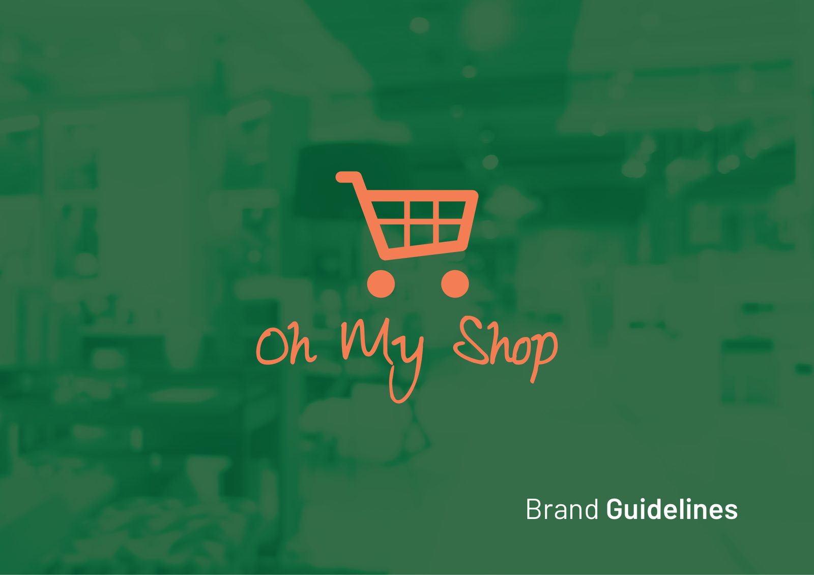 Oh My Shop brand guidelines cover
