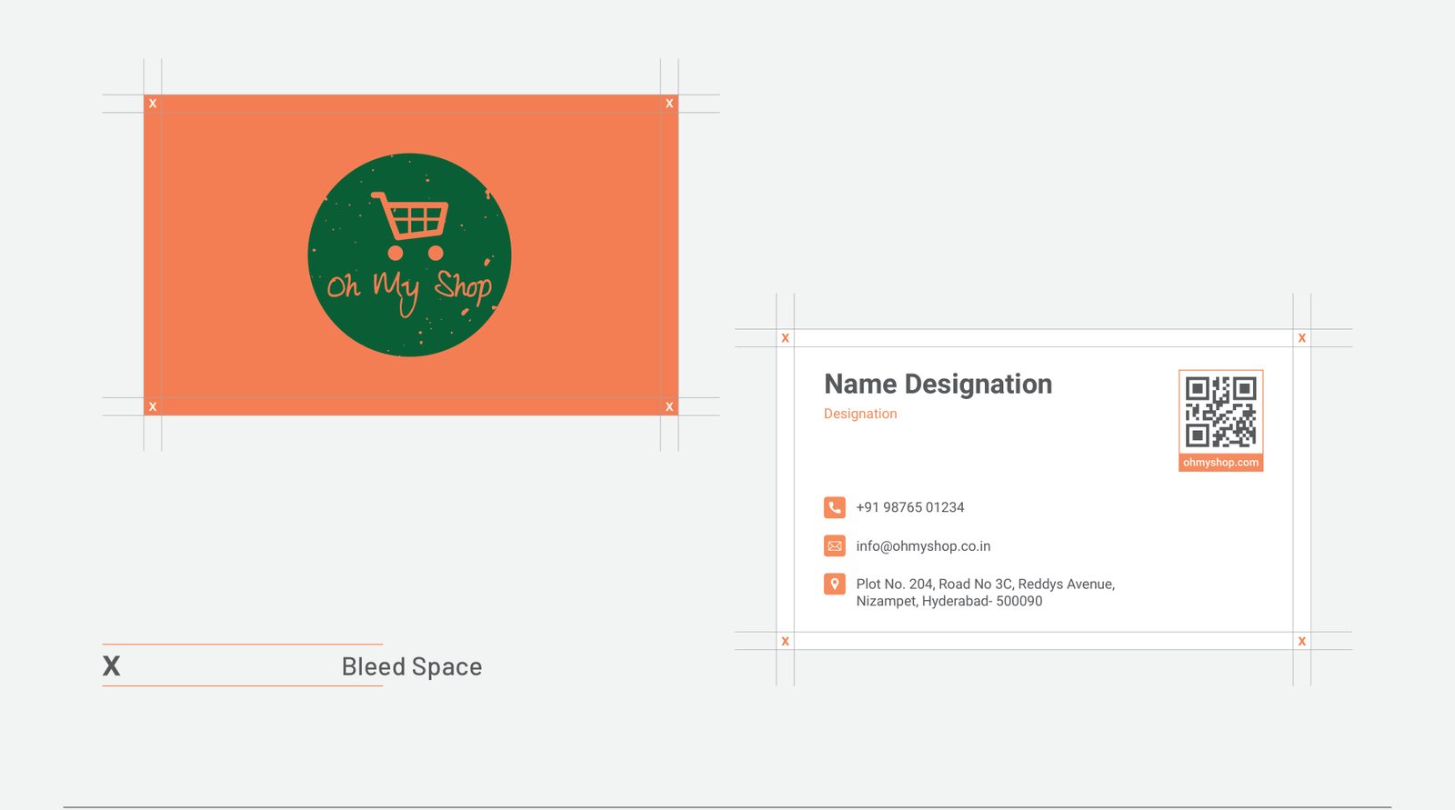 Oh My Shop Visiting card
