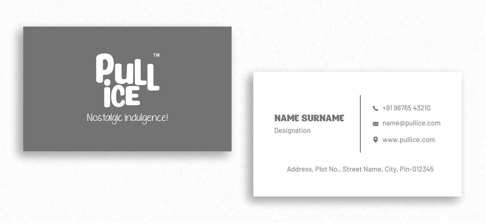 Pull Ice Business cards