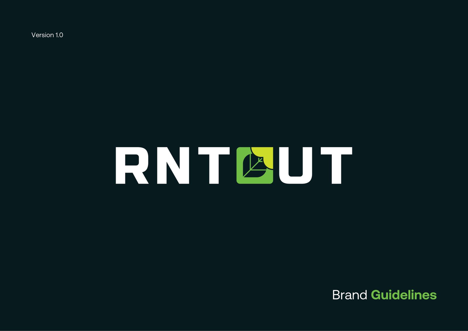 RNTOUT brand guidelines cover