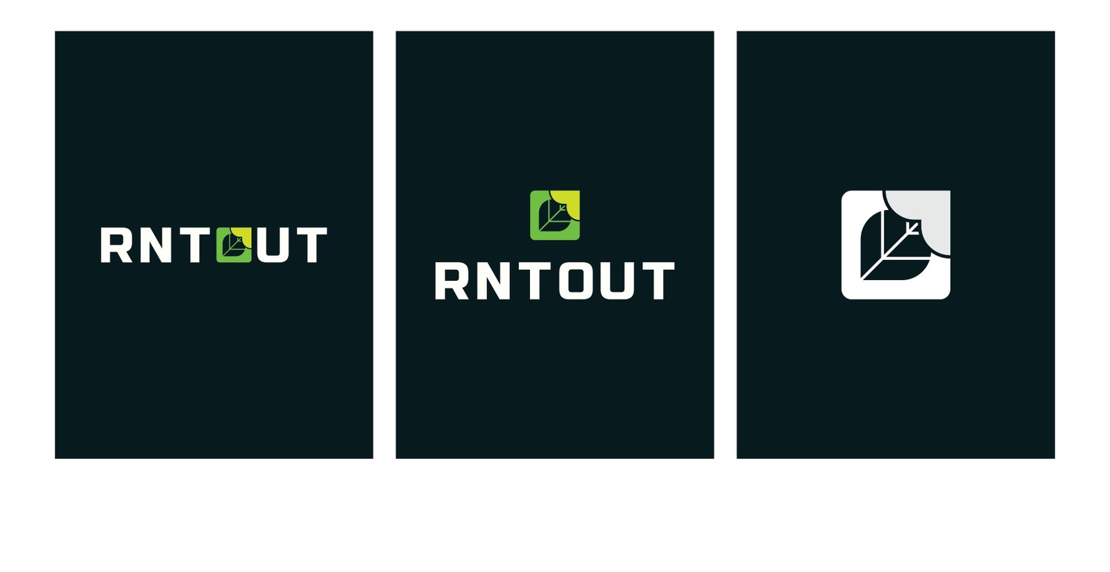 RNTOUT logo style variations
