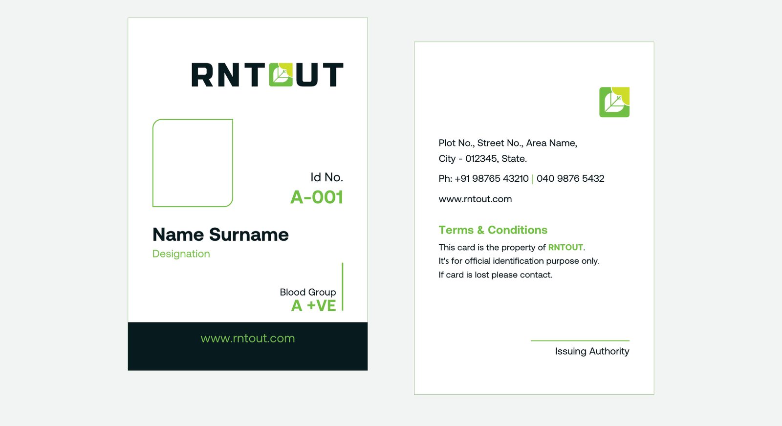 RNTOUT ID card