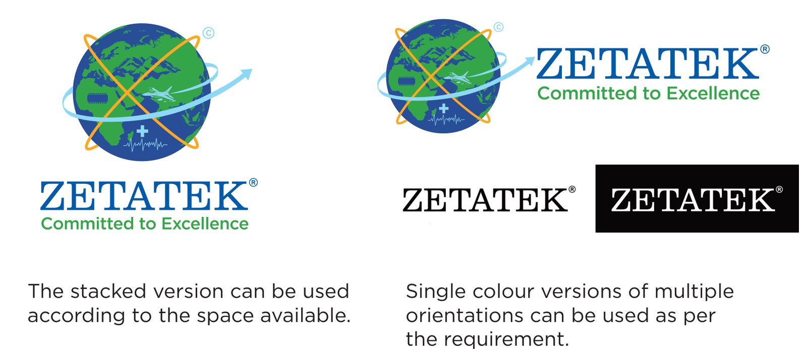 Zetatek logo variants